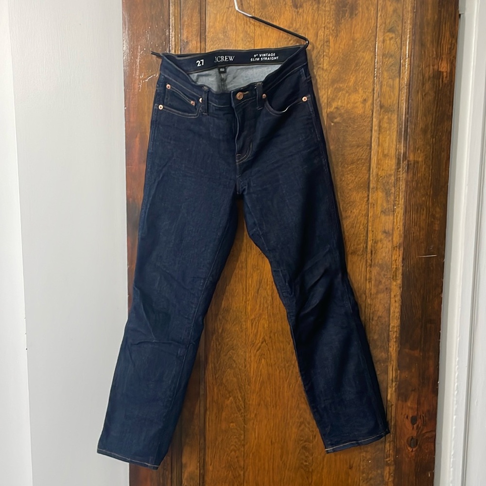 JCrew 9” Vintage Slim Straight Denim